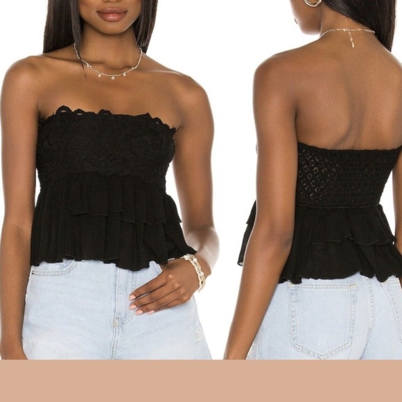 Free People Adella Strapless Tiered Corset Cami - Picture 2 of 9